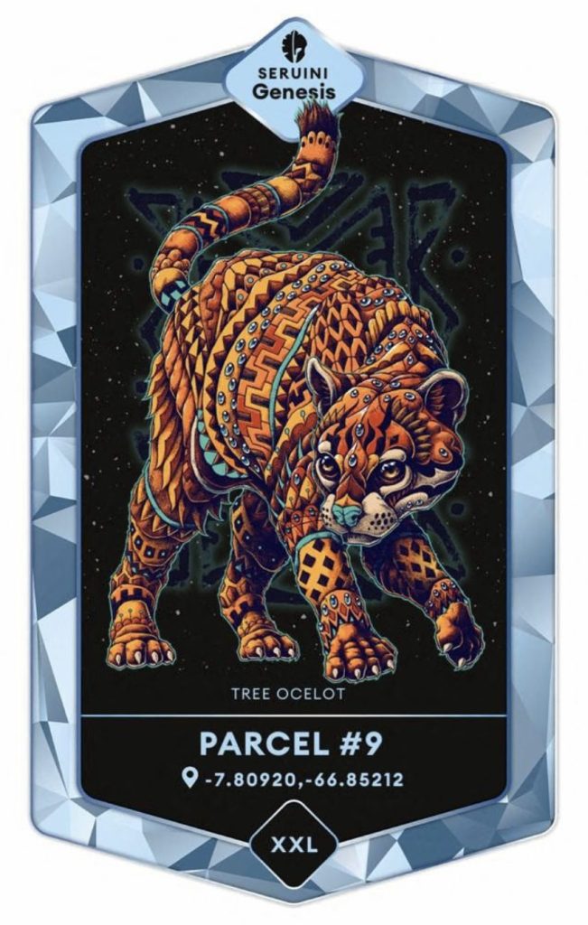 An NFT of an illustration of a Brazilian tree ocelot by LA-based graphic artist Ben Kwon (Reuters)